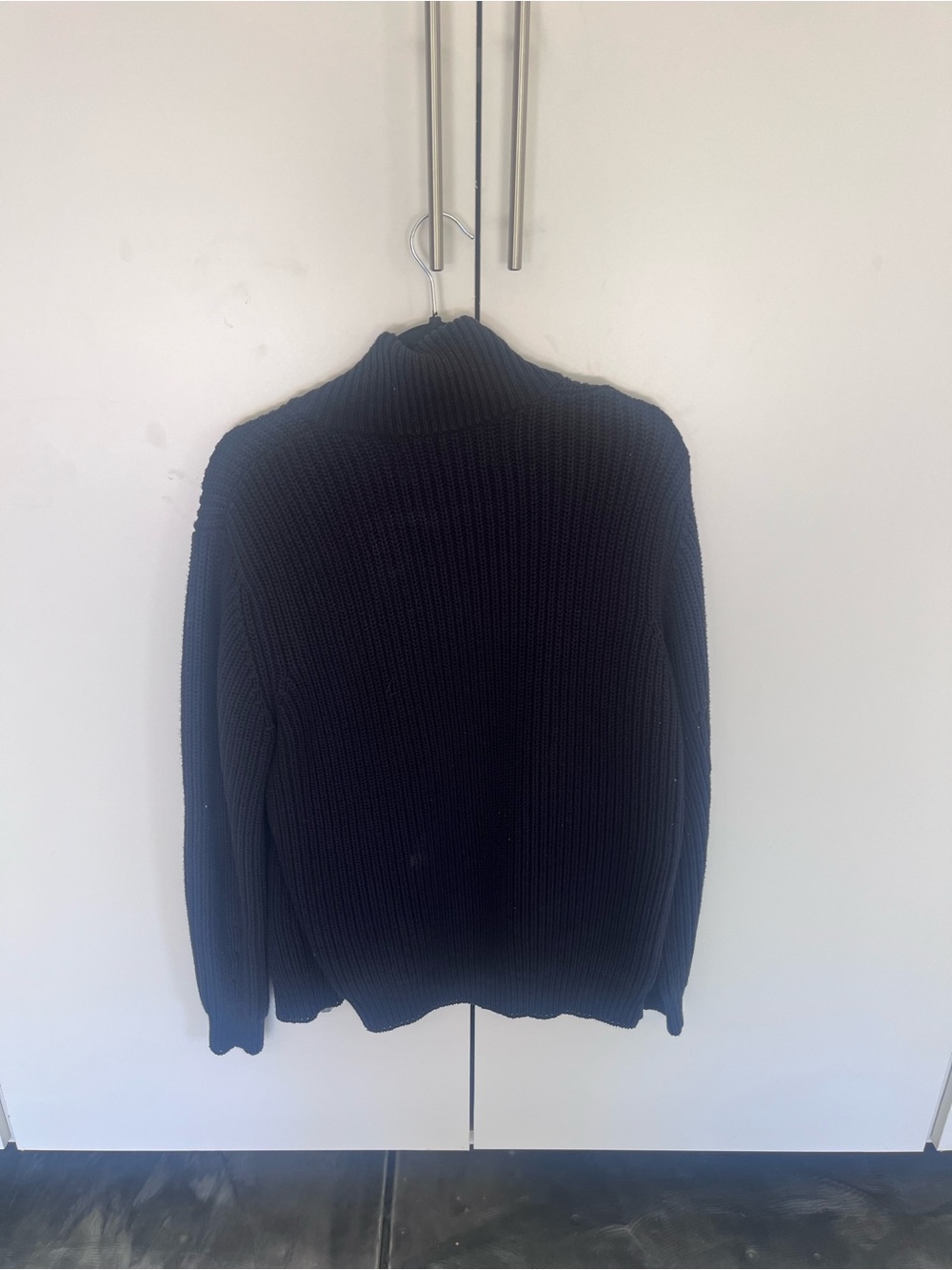 Scotch & Soda Dark Navy Ribbed Turtleneck Sweater